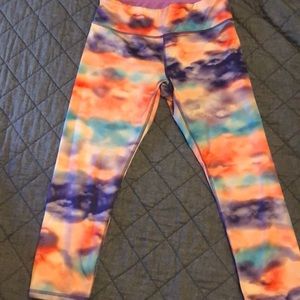 Colorful cropped leggings